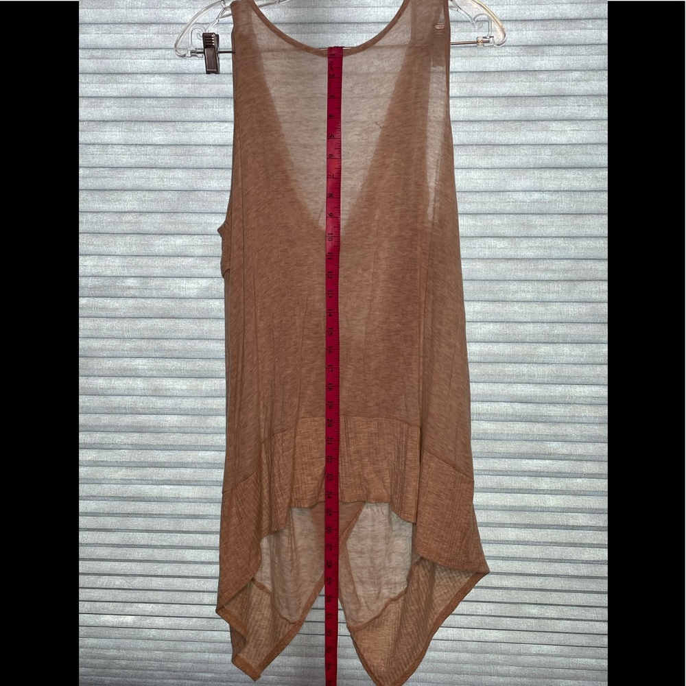 Tan, lightweight summer top